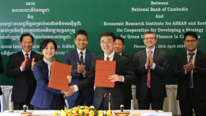 ERIA and National Bank of Cambodia signed an MOU on Digital Green Finance