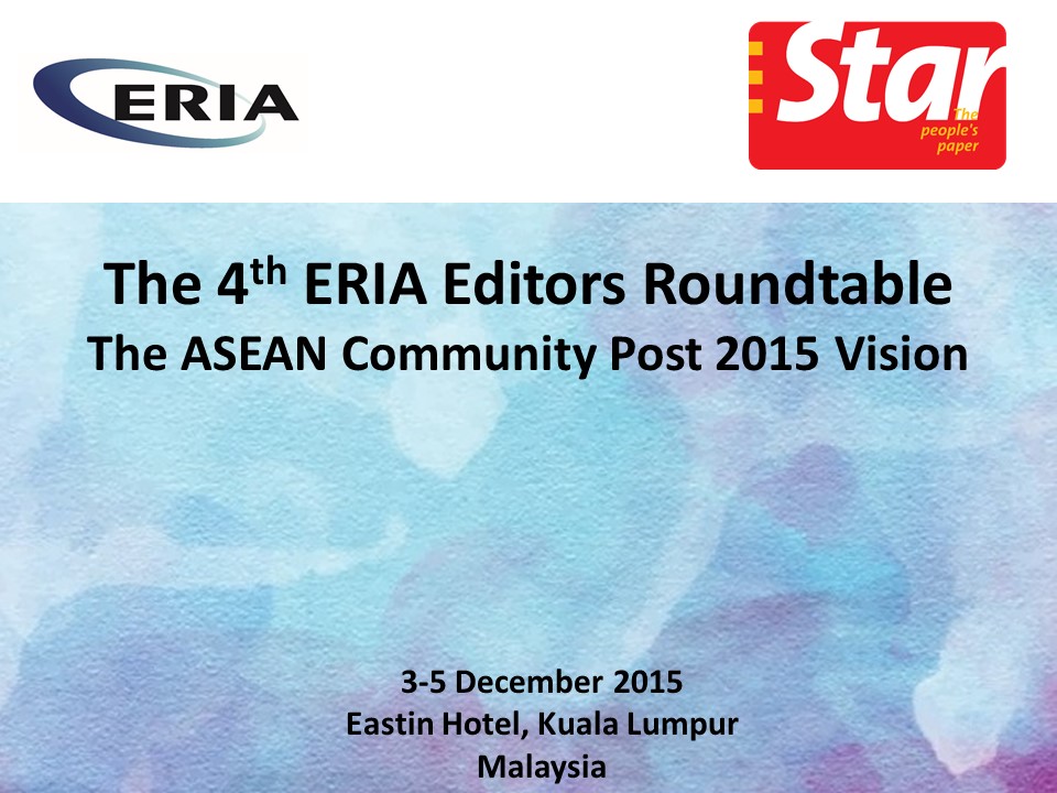 The 4th ERIA Editors Roundtable