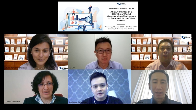 ERIA Holds Webinar on ASEAN MSMEs in a COVID-19 World