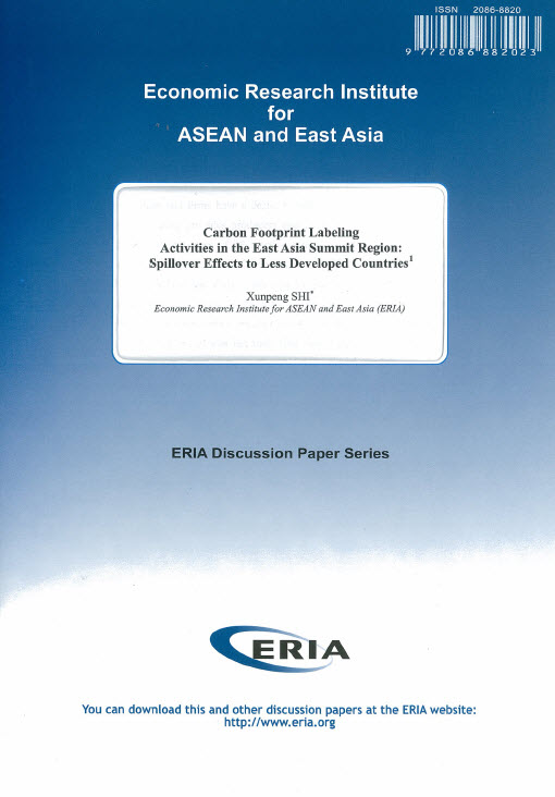 Carbon Footprint Labeling Activities in the East Asia Summit Region: Spillover Effects to Less Developed Countries
