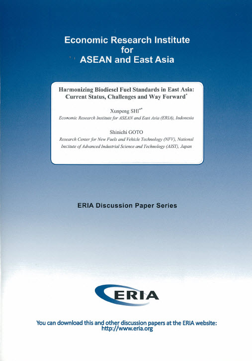 Harmonizing Biodiesel Fuel Standards in East Asia: Current Status, Challenges and Way Forward
