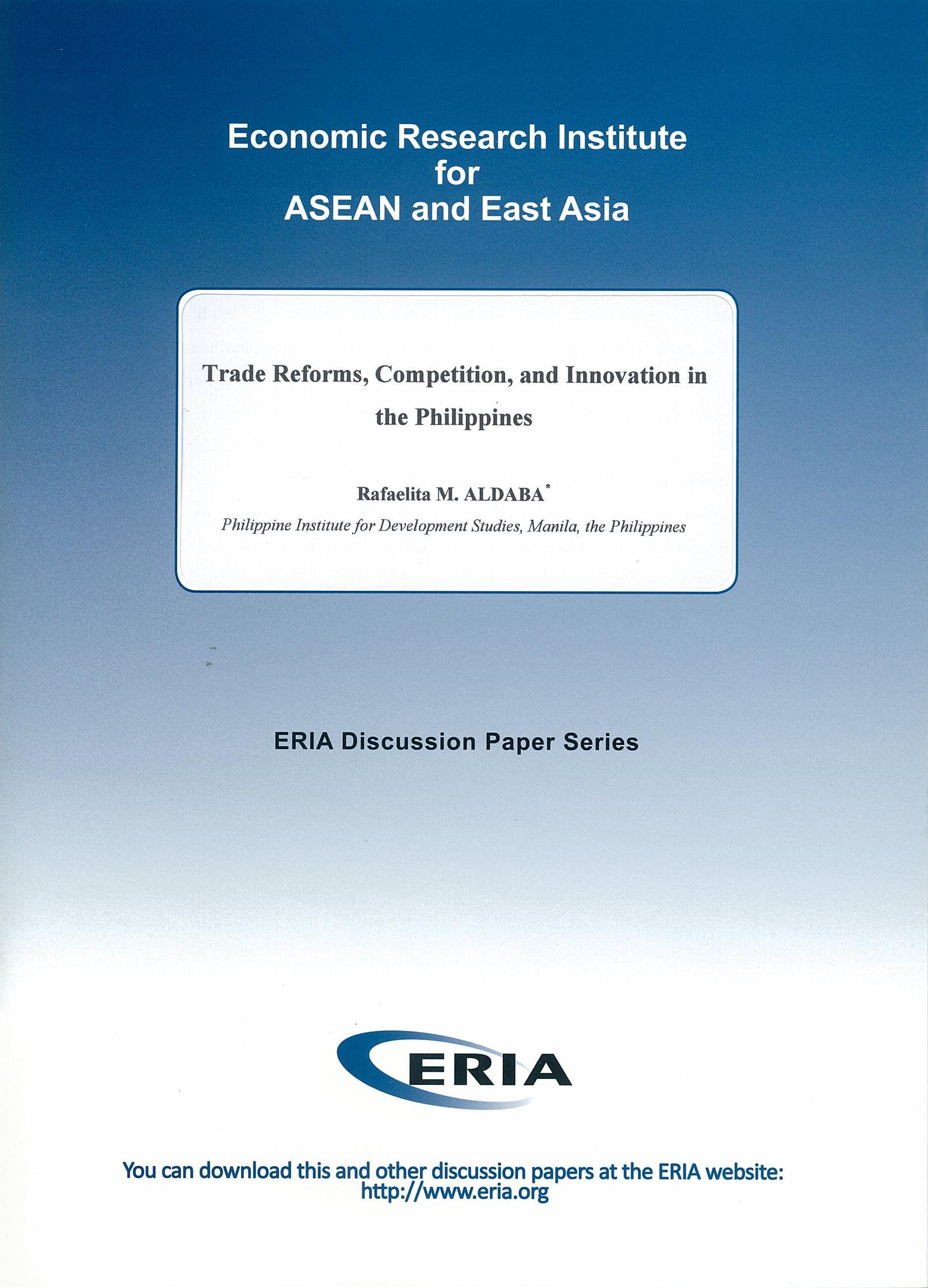 Trade Reforms, Competition, and Innovation in the Philippines