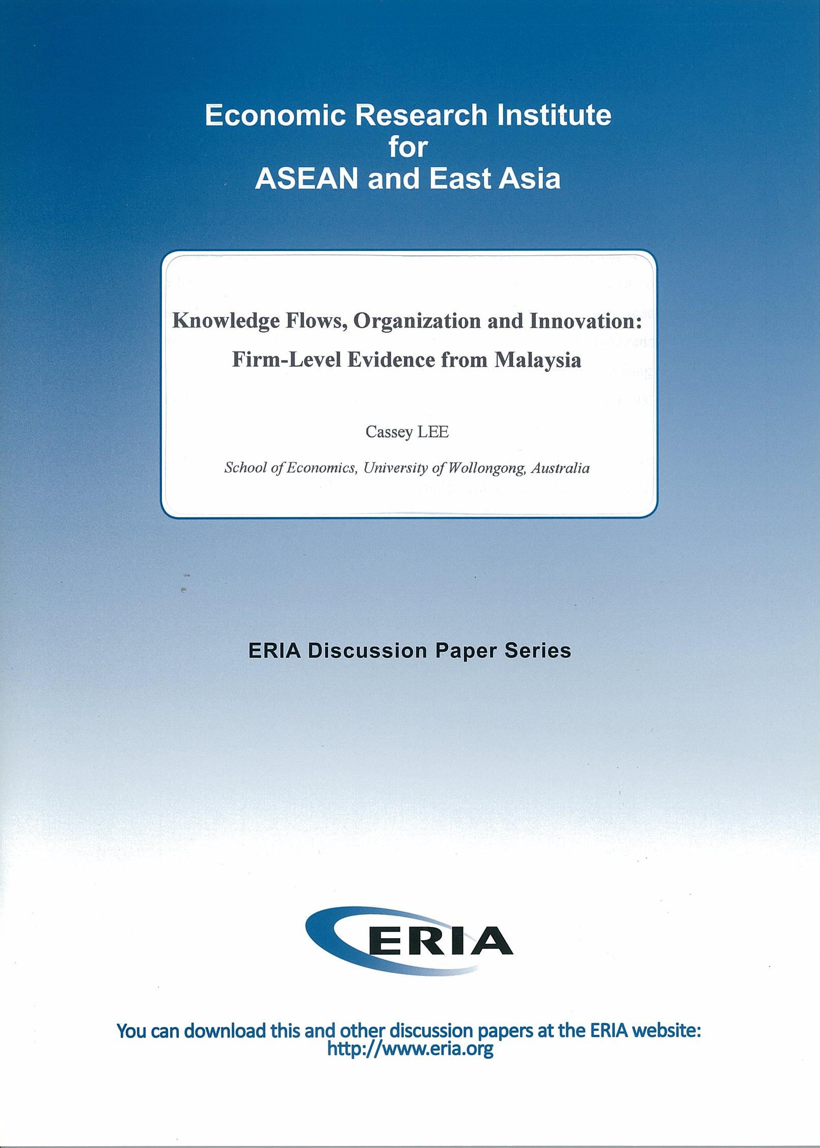 Knowledge Flows, Organization and Innovation: Firm-Level Evidence from Malaysia