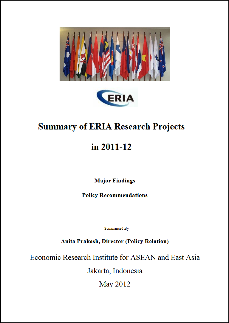 Summary of ERIA Research Projects 2011 - 2012