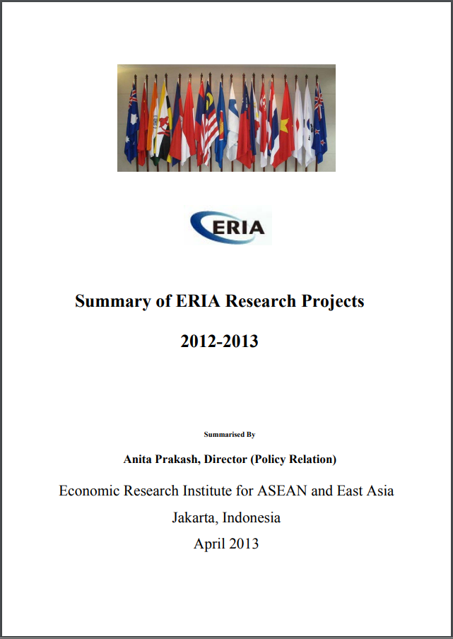 Summary of ERIA Research Projects 2012-2013