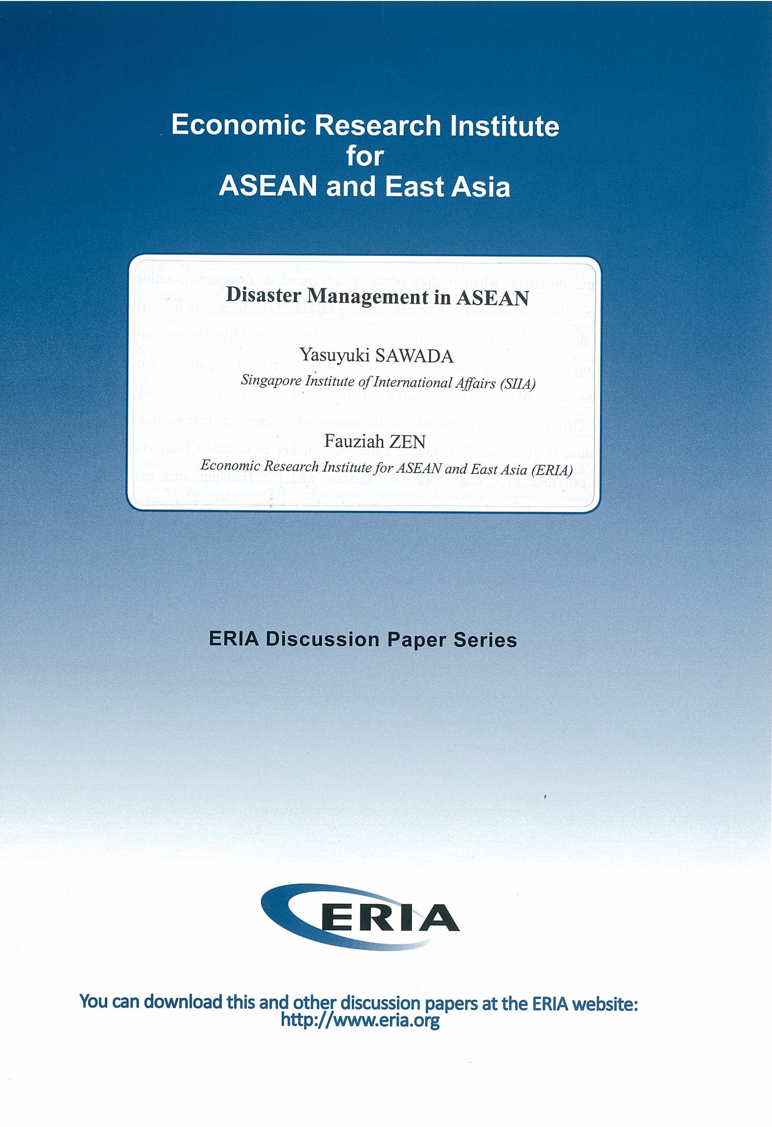 Disaster Management in ASEAN