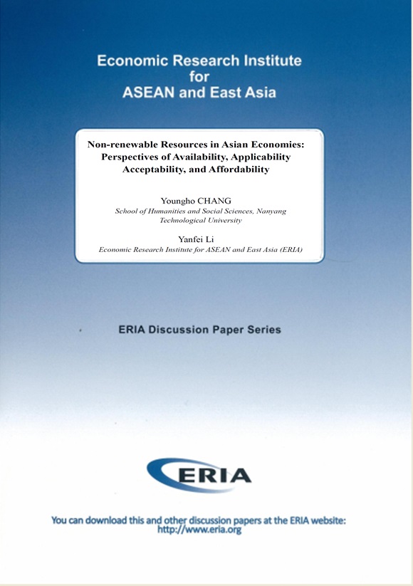 Non-renewable Resources in Asian Economies: Perspectives of Availability, Applicability, Acceptability, and Affordability