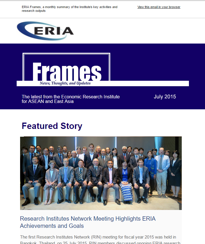 ERIA official newsletter