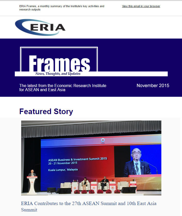 ERIA official newsletter