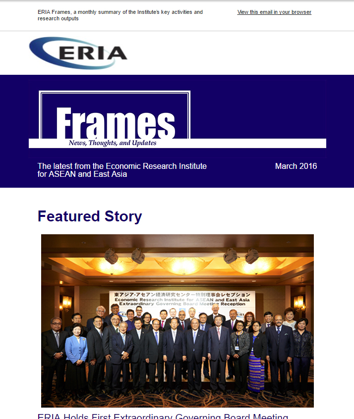 ERIA official newsletter