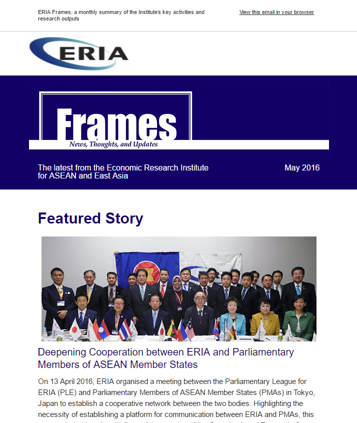 ERIA official newsletter 