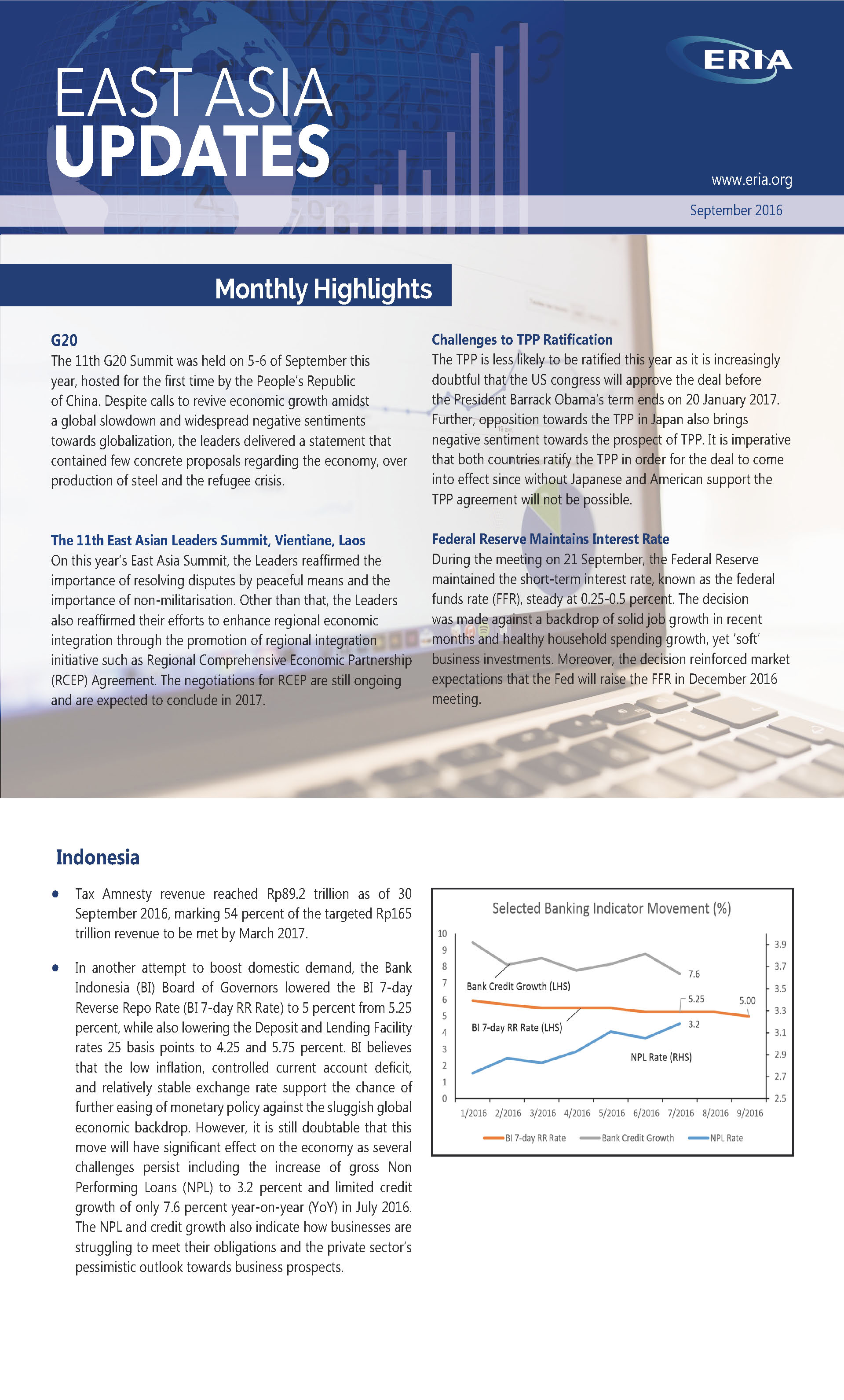 East Asia Update - September 2016