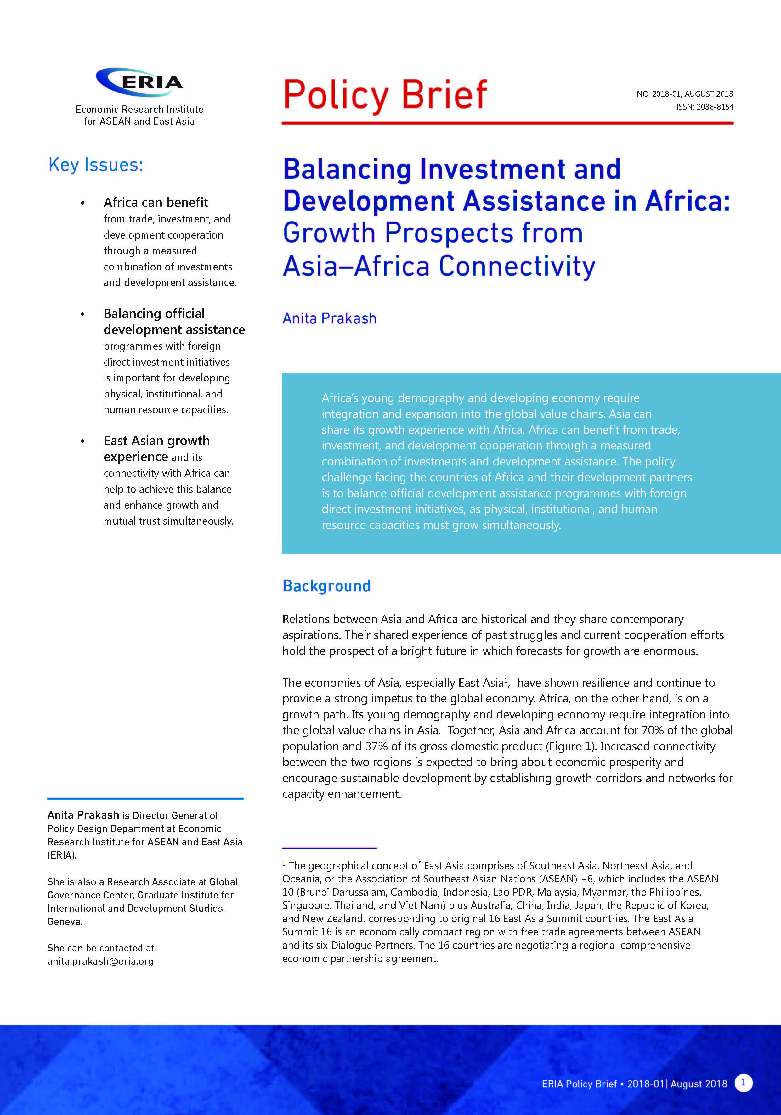 Balancing Investment and Development Assistance in Africa: Growth Prospects from Asia-Africa Connectivity