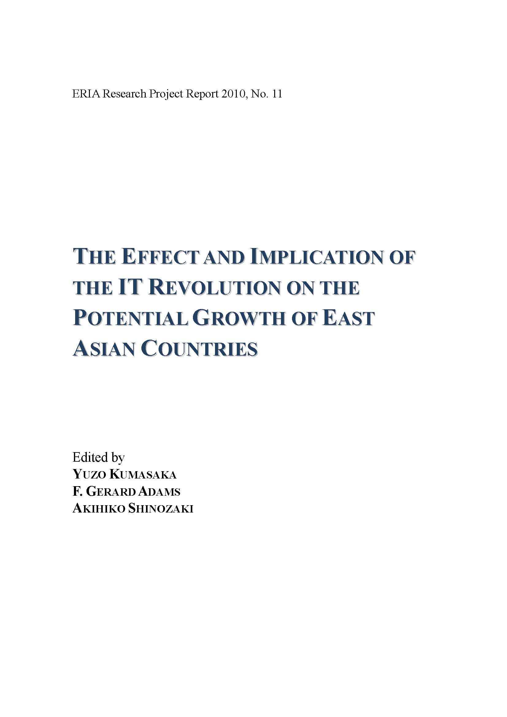 The Effect and Implication of the IT Revolution on the Potential Growth of East Asian Countries