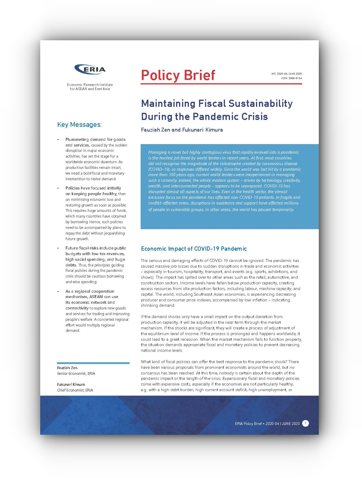 Maintaining Fiscal Sustainability during the Pandemic Crisis