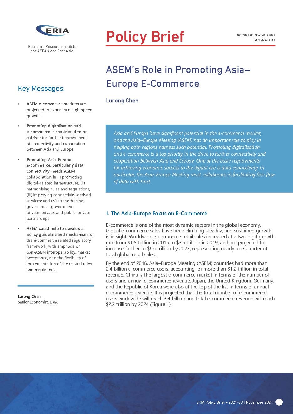 ASEM’s Role in Promoting Asia-Europe E-Commerce