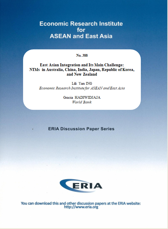 East Asian Integration and Its Main Challenge: NTMs in Australia, China, India, Japan, Republic of Korea, and New Zealand