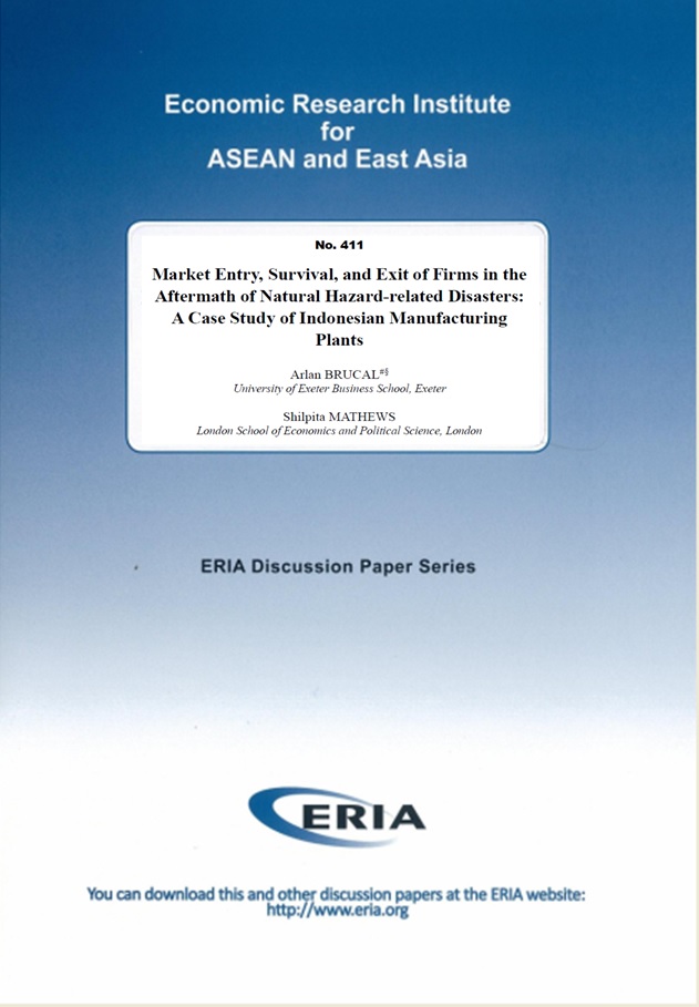 Market Entry, Survival, and Exit of Firms in the Aftermath of Natural Hazard-related Disasters: A Case Study of Indonesian Manufacturing Plants