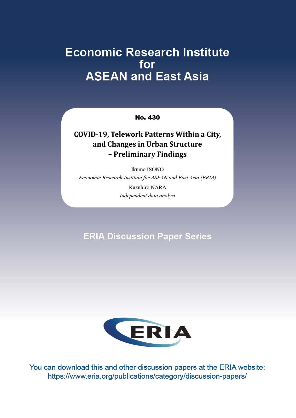 COVID-19, Telework Patterns Within a City, and Changes in Urban Structure - Preliminary Findings