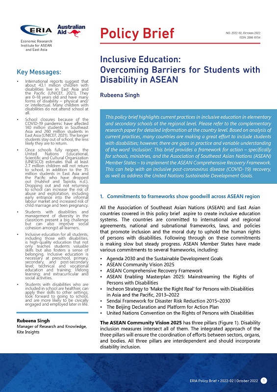 Inclusive Education: Overcoming Barriers for Students with Disability in ASEAN