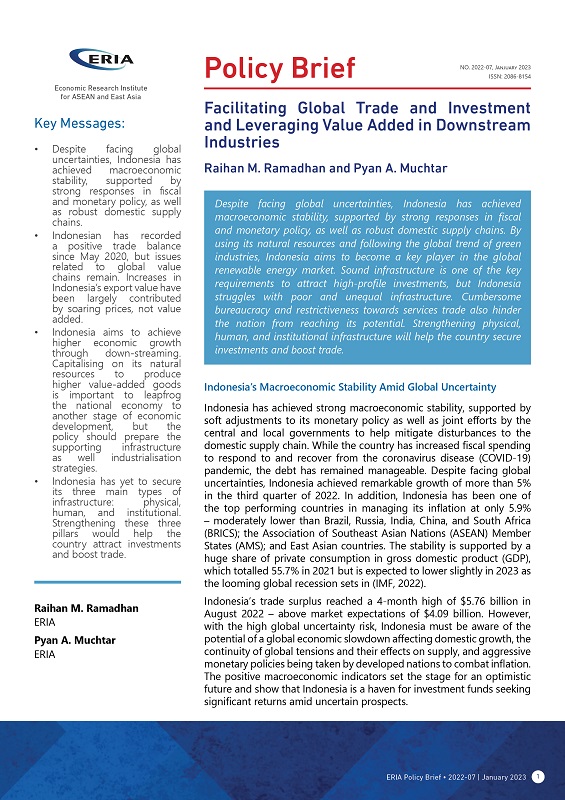 Facilitating Global Trade and Investment and Leveraging Value Added in Downstream Industries