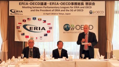 ERIA Hosts Meeting between ERIA, OECD, and Their Parliamentary Leagues