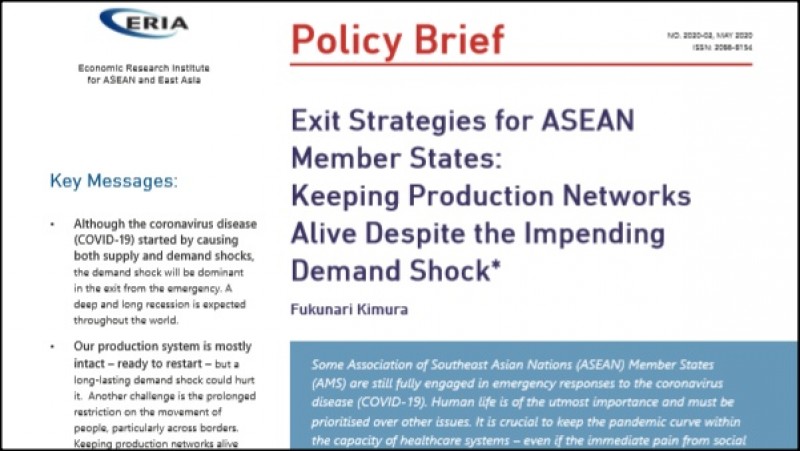 [Policy Brief] Exit Strategies for ASEAN Member States: Keeping Production Networks Alive Despite the Impending Demand Shock