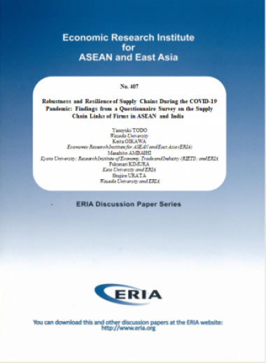 Robustness and Resilience of Supply Chains During the COVID-19 Pandemic: Findings from a Questionnaire Survey on the Supply Chain Links of Firms in ASEAN and India