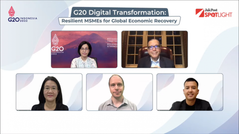 The Jakarta Post Spotlight: G20 Digital Transformation: Resilient MSMEs for Global Economic Recovery