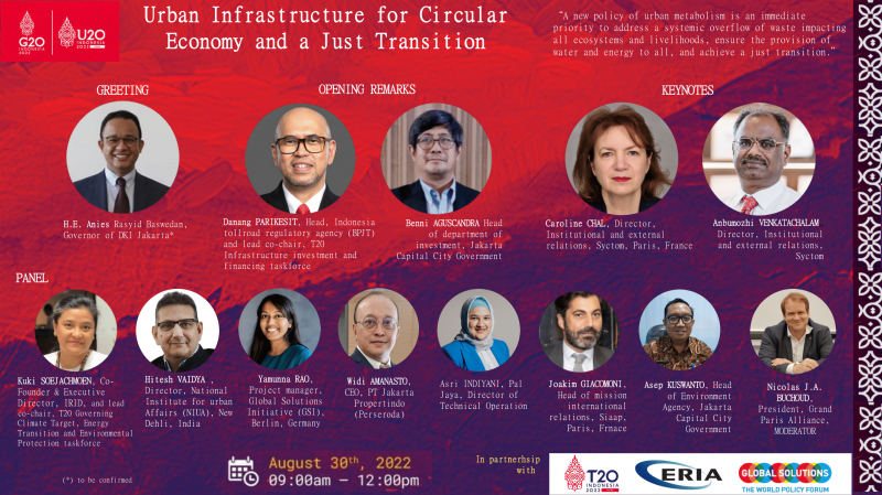 [Event] U20 / G20 Urban Infrastructure for Circular Economy