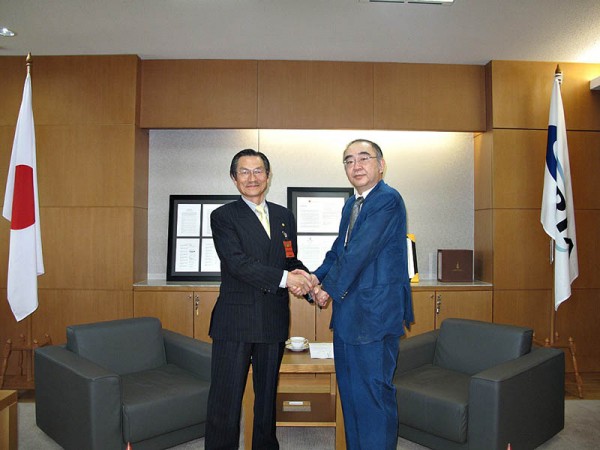 Visit of Mr. Akihiko Hirotani, Chairman of Oriental Consultants Co., Ltd.