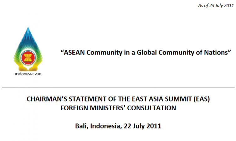 EAS Foreign Ministers' Consultation