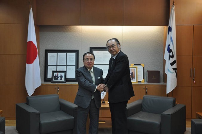 Visit of Chairman of the Board, Hitachi-GE Nuclear Energy, Ltd.