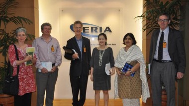 Members of the Mid-term Review of AANZFTA Economic Cooperation Support Program (AECSP) Visit ERIA