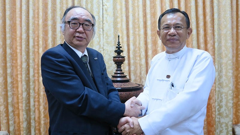 ERIA President, Professor Hidetoshi Nishimura, Meets Myanmar Ministers to Discuss Development Outlook
