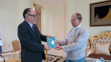 ERIA President, Prof. Hidetoshi Nishimura, Pays Courtesy Call on Myanmar President U Thein Sein