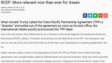 Opinion Piece - RCEP: More Relevant Now Than Ever for ASEAN