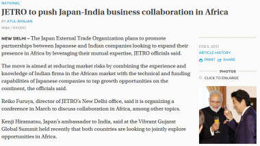 JETRO to push Japan-India business collaboration in Africa