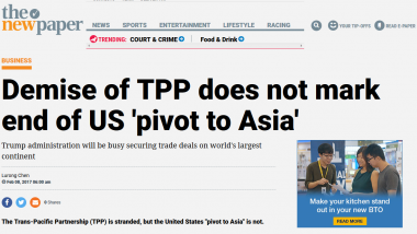 Opinion Piece - Demise of TPP does not mark end of US 'pivot to Asia'