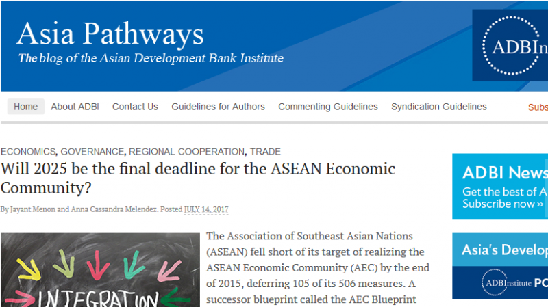 Article - Will 2025 be the final deadline for the ASEAN Economic Community?