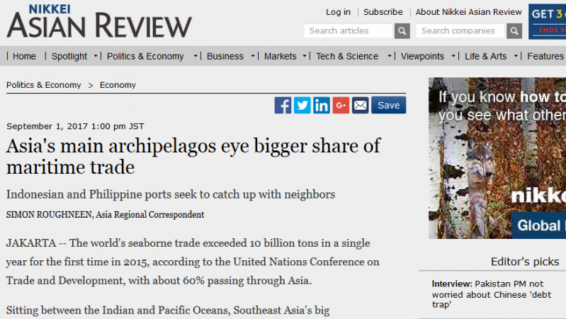 Article - Asia's main archipelagos eye bigger share of maritime trade