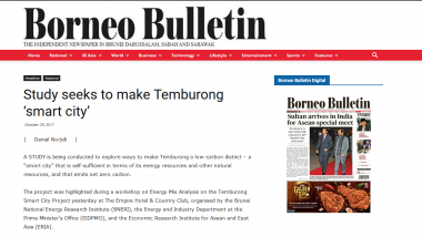 Article - Study seeks to make Temburong 'smart city'