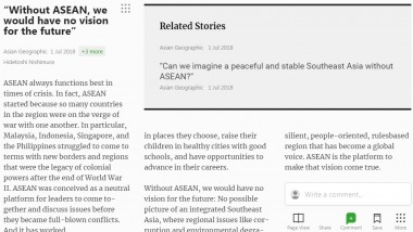 'Without ASEAN, we would have no vision for the future