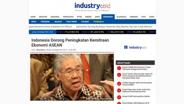 Indonesia Dorong Peningkatan Kemitraan Ekonomi ASEAN