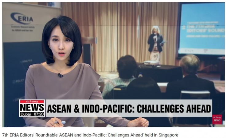 7th ERIA Editors' Roundtable 'ASEAN and Indo-Pacific: Challenges Ahead' held in Singapore
