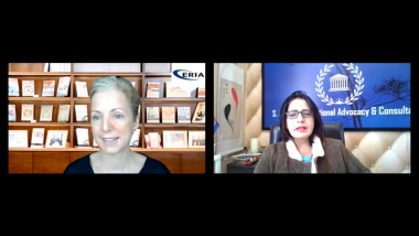 ERIA's Director of Communications, Lydia Ruddy hosts AmCham ASEAN Committee 2021 Kick-off Meeting