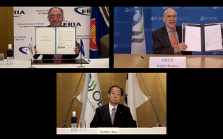ERIA Renews MoU with OECD in a Virtual Signing Ceremony