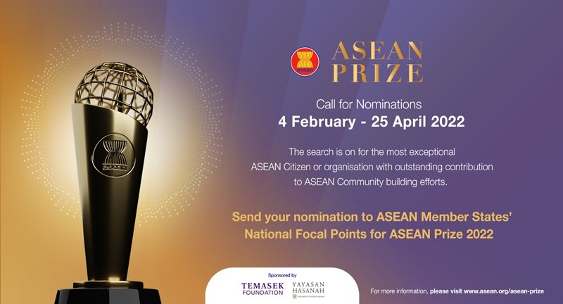 Call for Nominations: ASEAN Prize 2022