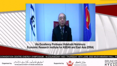 ERIA President Delivers Keynote Address for the Brunei Darussalam Energy Symposium 2022