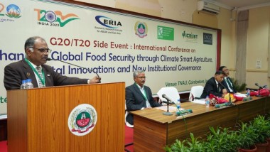 ERIA-IFPRI-ICRISAT-TNAU CACCI Asia jointly-organize T20 Side Event on Enhancing Global Food Security through Climate Smart Agriculture, Digital Innovations, and New Institutional Governance